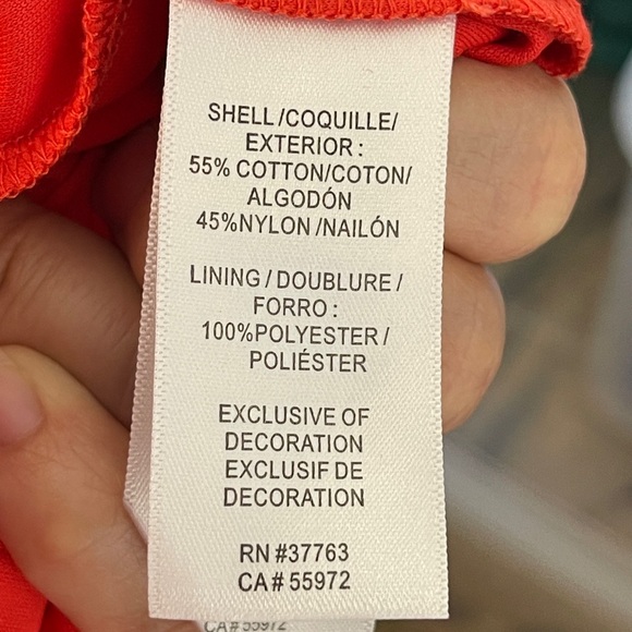 Laundry Shelli Segal Orange Long Sleeve Lace Dress Size 8 - Picture 4 of 7